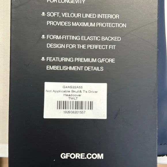 G/Fore G4 Driver Golf Headcover Skull & Tees Navy Blue Twilight - Picture 5 of 5